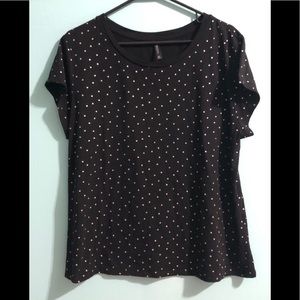 🤑🤑Black T-shirt with polka dots